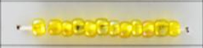 Silver Lined Seed Beads Size 11/0 - Rainbow Lemon