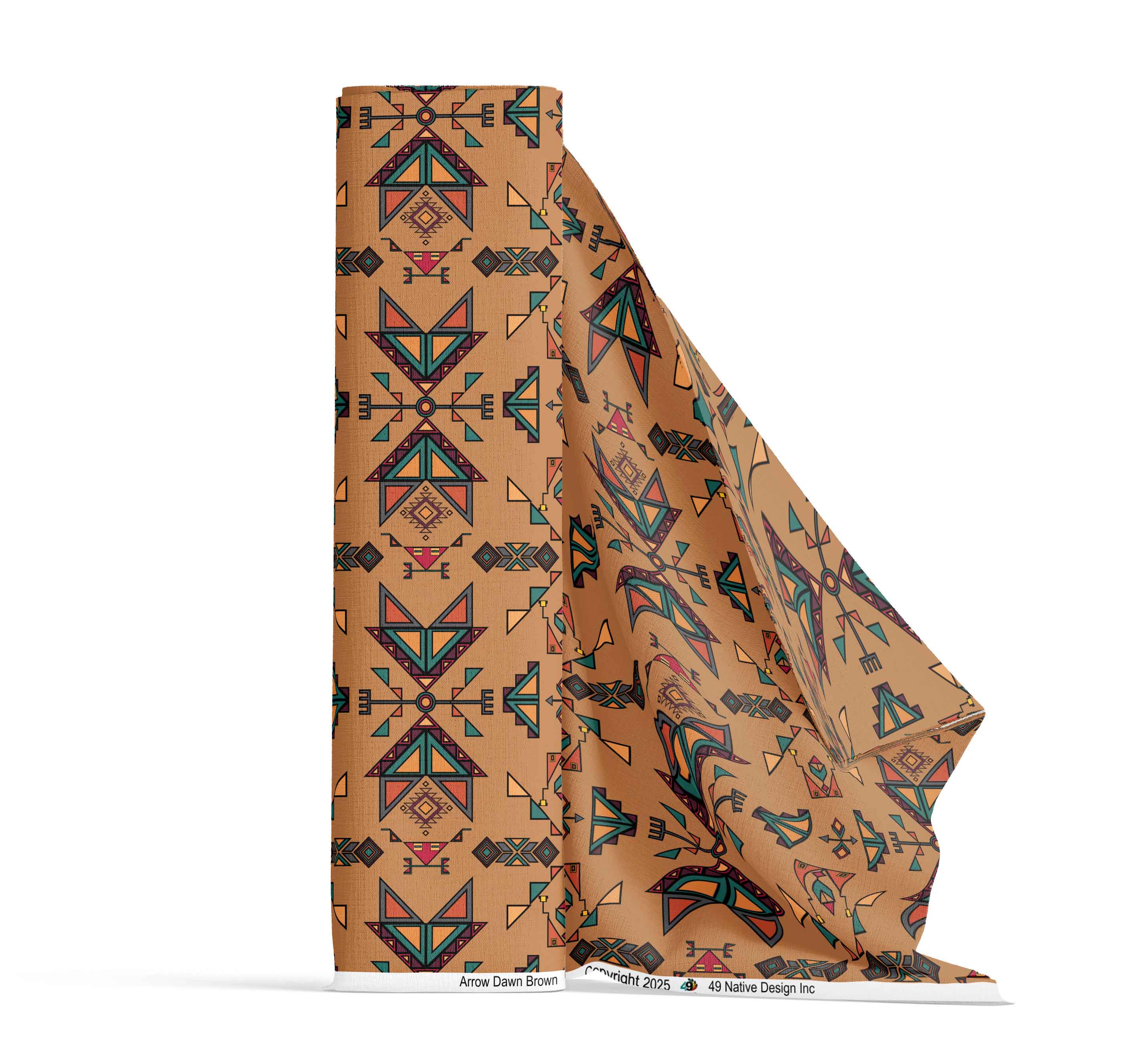 Arrow Dawn Brown Cotton Poplin