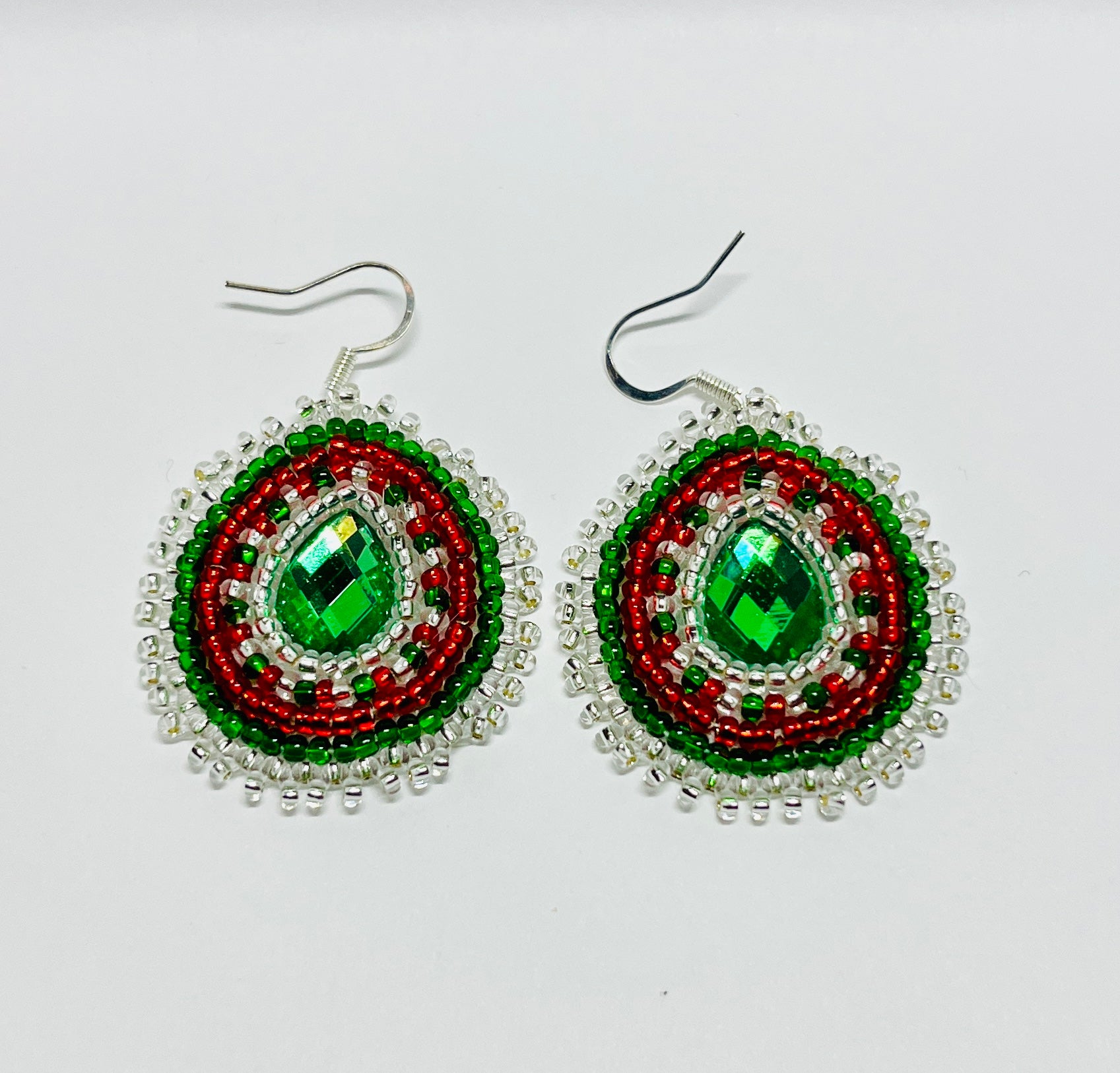 Brandon Swain Novlesky Christmas Teardrop Earrings