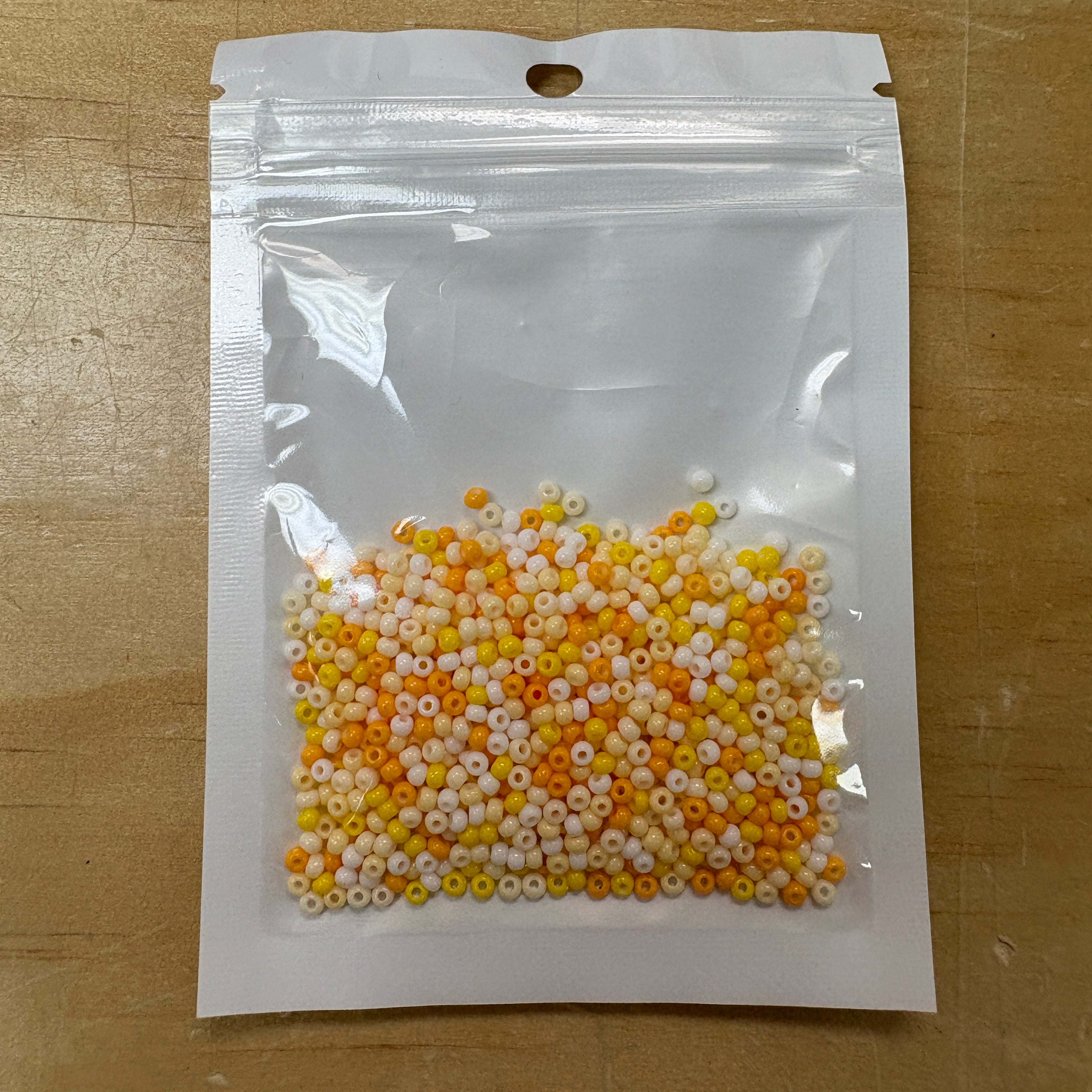 2mm Glass Seed Beads Size 12/0 - Sunshine