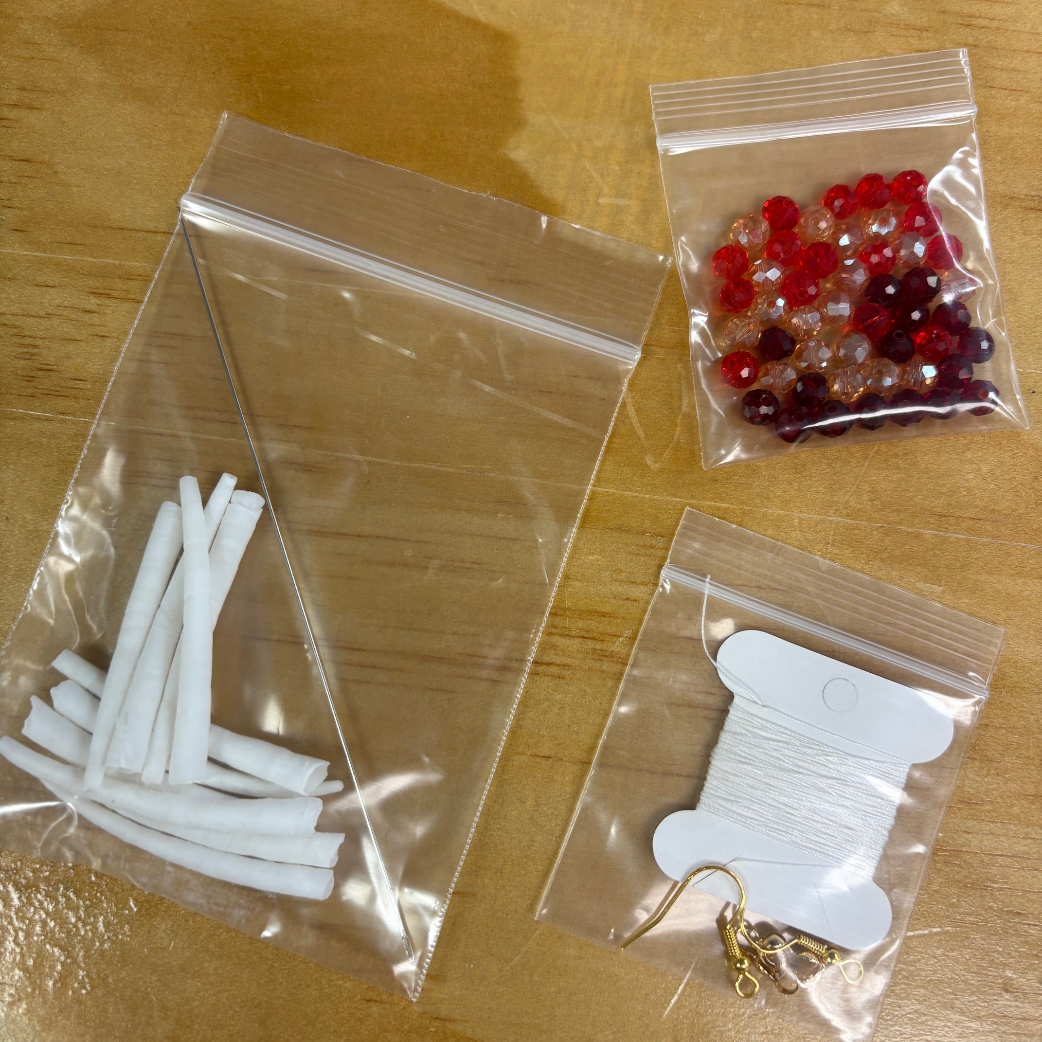 June Earring Kit of the Month - Long Dentalium Earrings