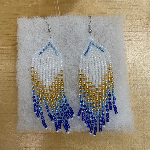 Danielle Redgun Beaded Dangling Earrings