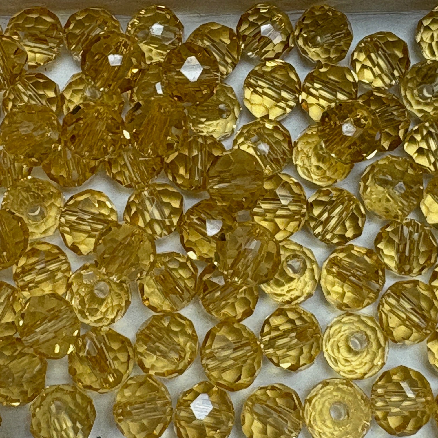 6mm Rondelle Glass Bead - Ember