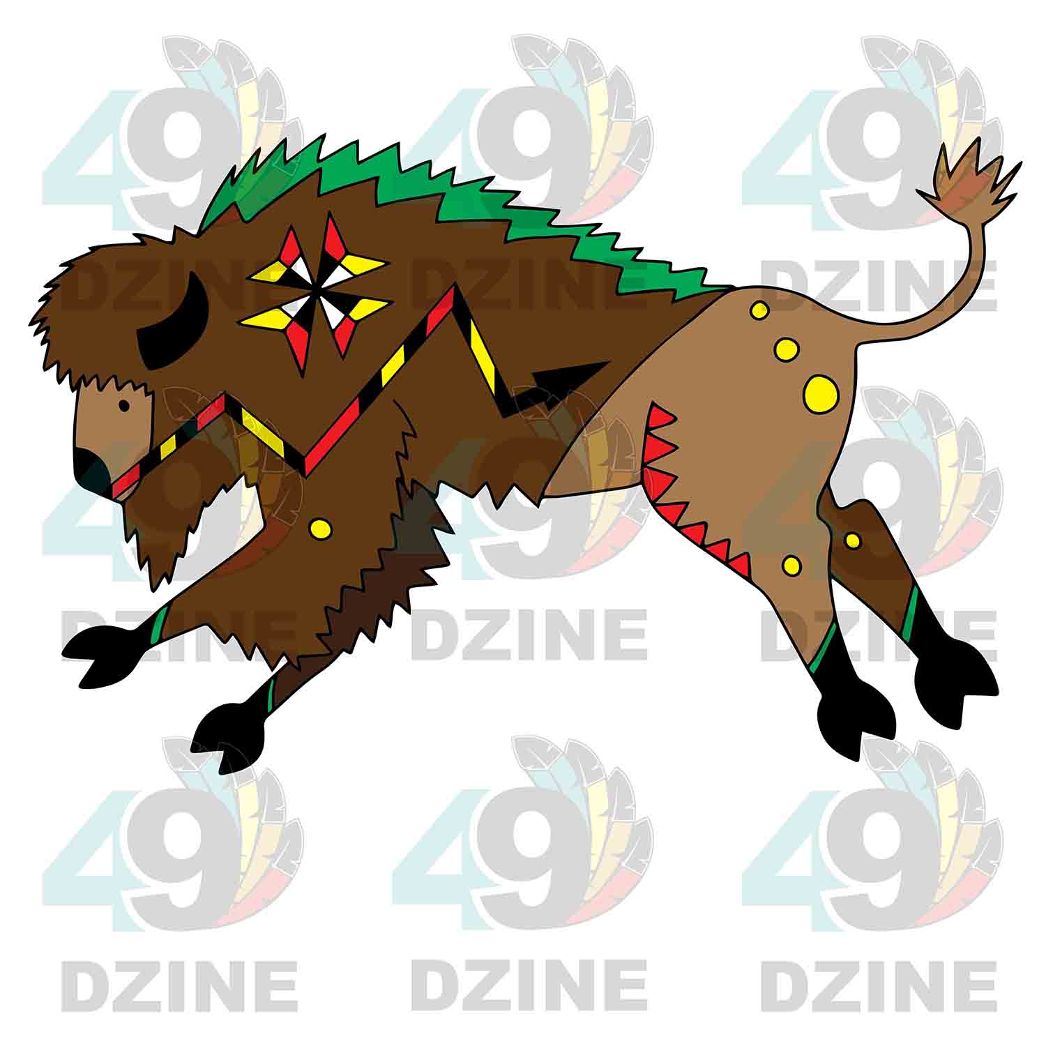 Ledger Bison 01 UV Sticker