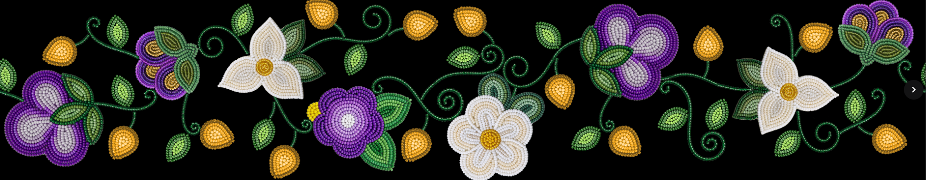 Midnight Moss Bloom Printed Ribbon