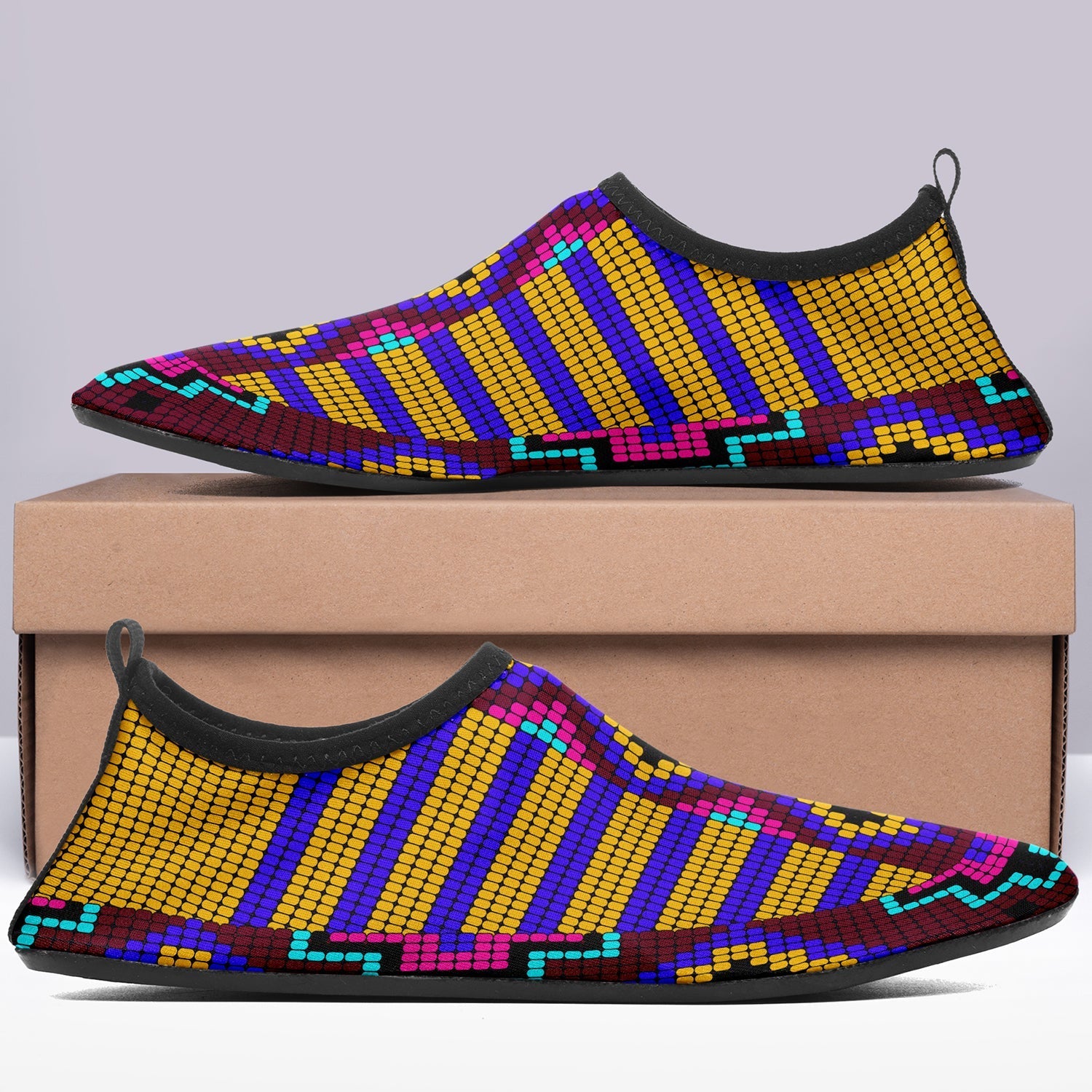 Kids Traditional Powwow 10 Sockamoccs Slip On Shoes