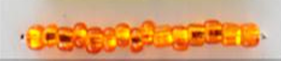 Silver Lined Seed Beads Size 11/0 - Sparkling Orange
