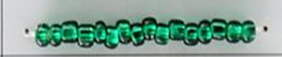 Silver Lined Seed Beads Size 11/0 - Sparkling Emerald