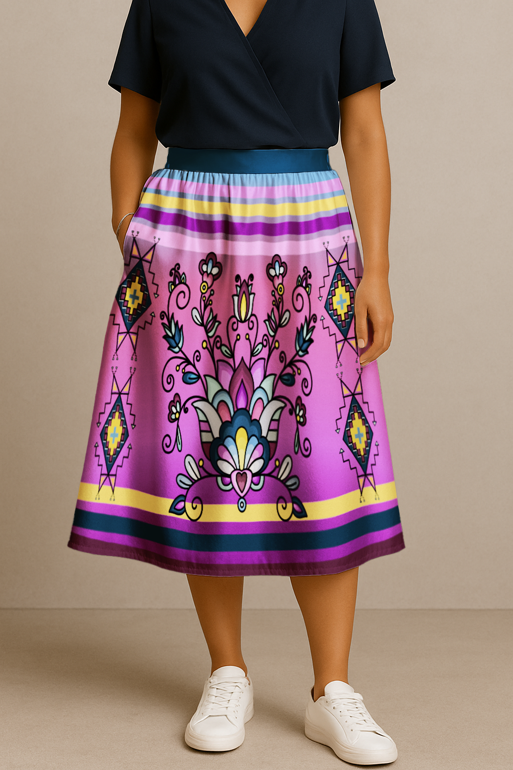 Autumn Bundle Blessing Midi Skirt