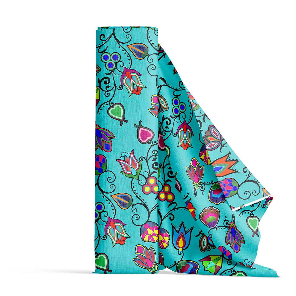 Indigenous Paisley Sky Cotton Poplin