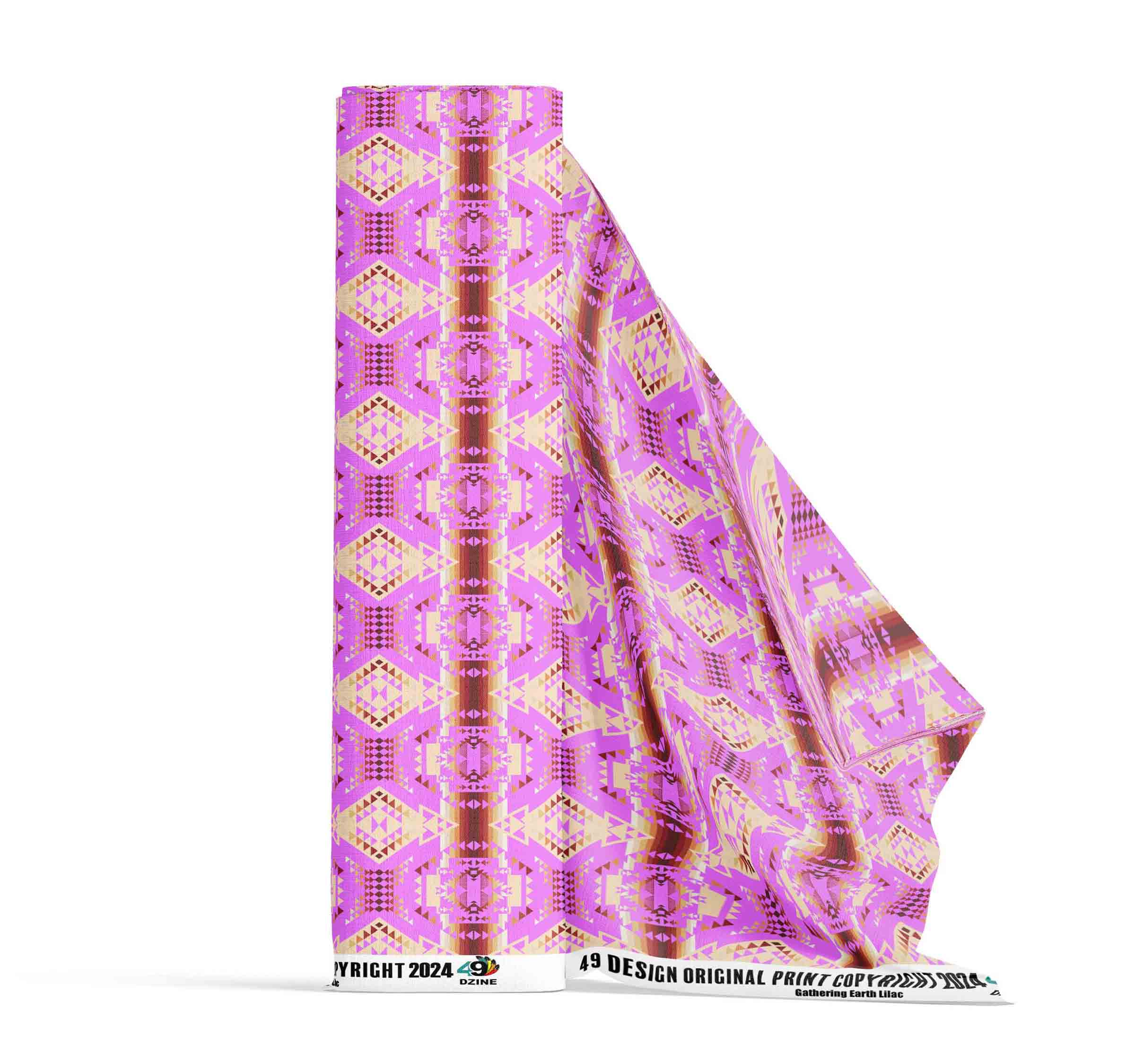 Gathering Earth Lilac Cotton Poplin