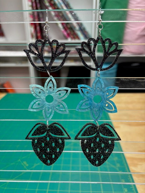 Handmade Long Acrylic Earrings