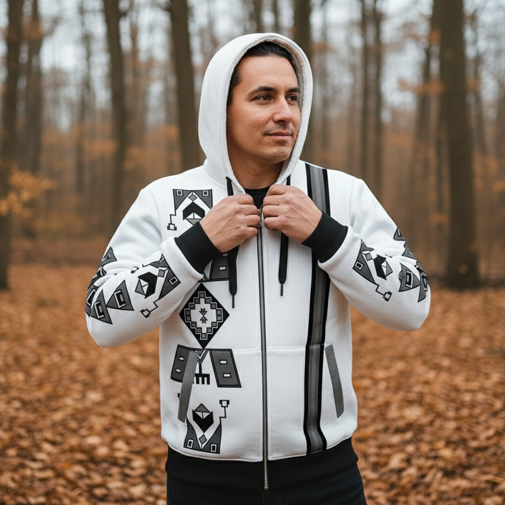 Thunder Drum Men's Sherpa Hoodie