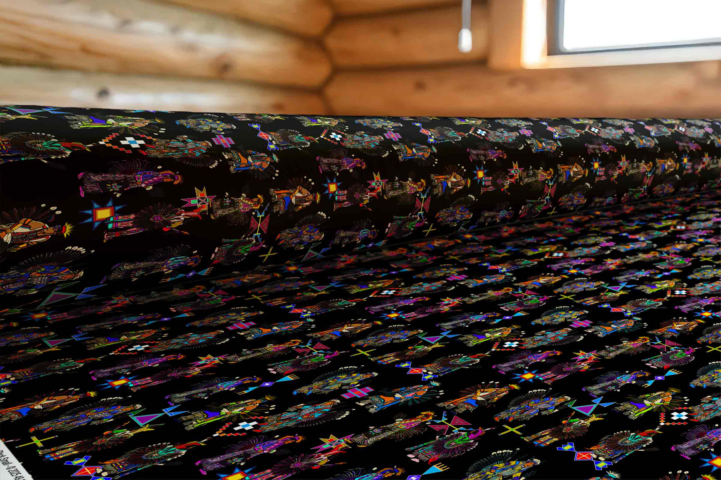 Men's Tradish Dancers Black Small Cotton Poplin