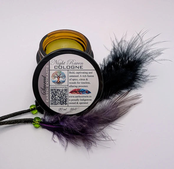 Earth Extracts Night Raven Bison Tallow Solid Cologne