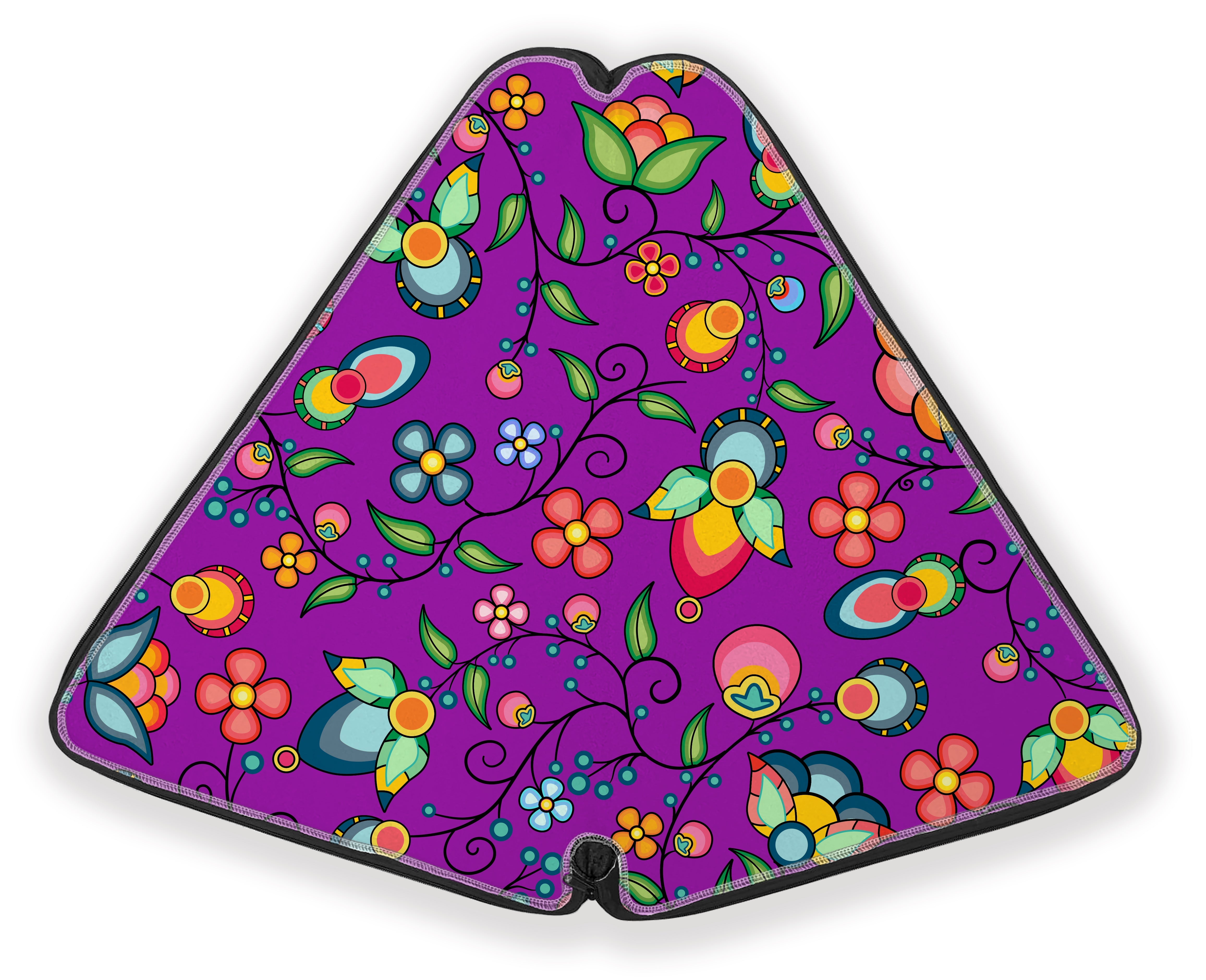27 Inch Fan Case - Floral Bounty Purple