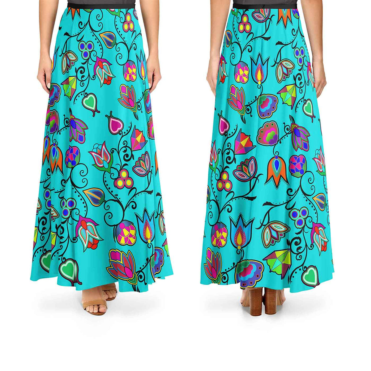 Indigenous Paisley Sky Cotton Poplin