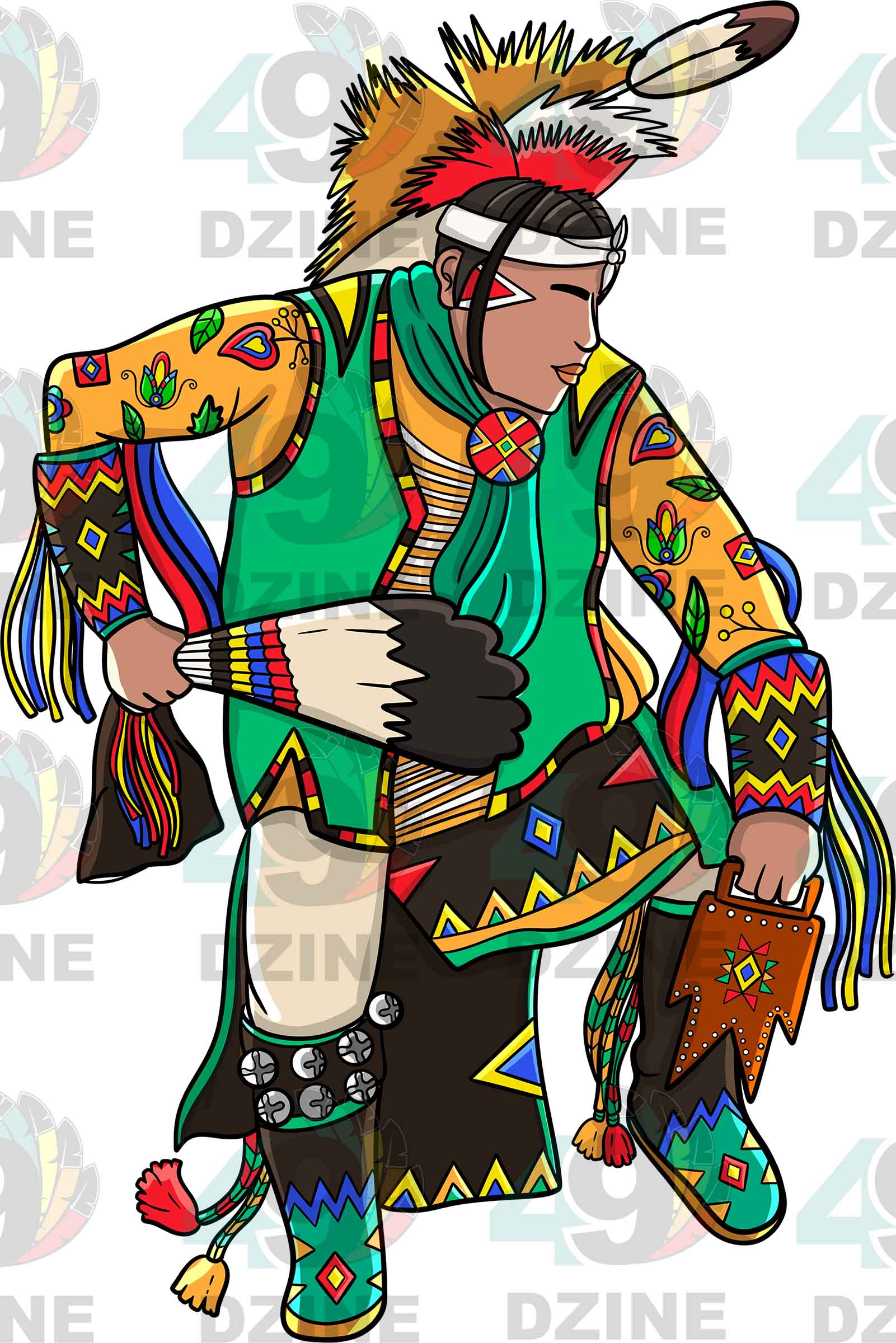 Straight Dancer  Men 3 Transfer (Various Sizes)