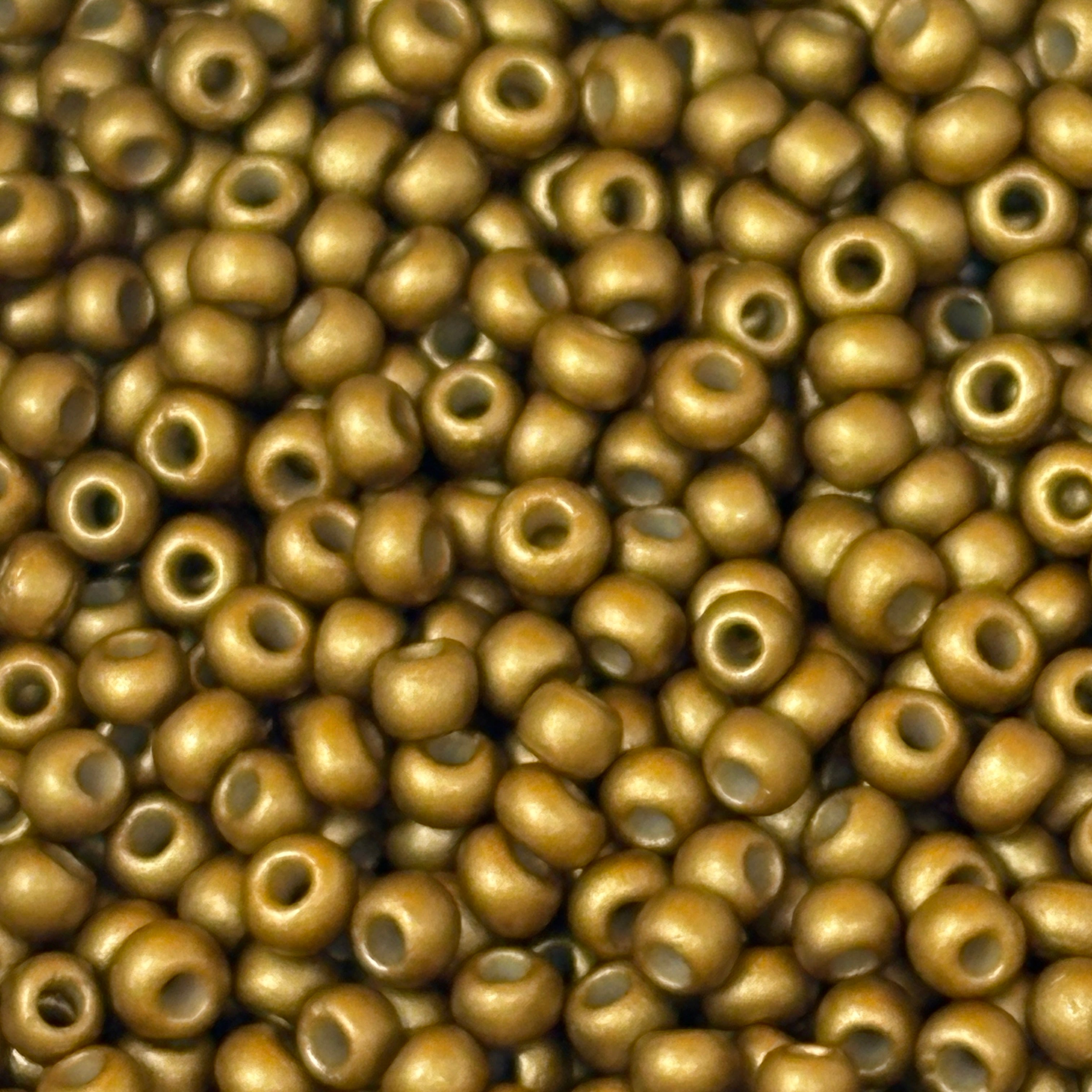 Seed Beads Size 11/0 - Brass
