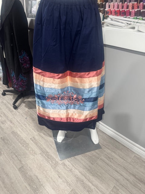 Ribbon Skirt 10 Ribbons With Embroidery