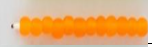 Frosted Color Seed Beads Size 11/0 - Juicy Orange
