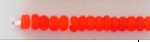 Frosted Color Seed Beads Size 11/0 - Tomato