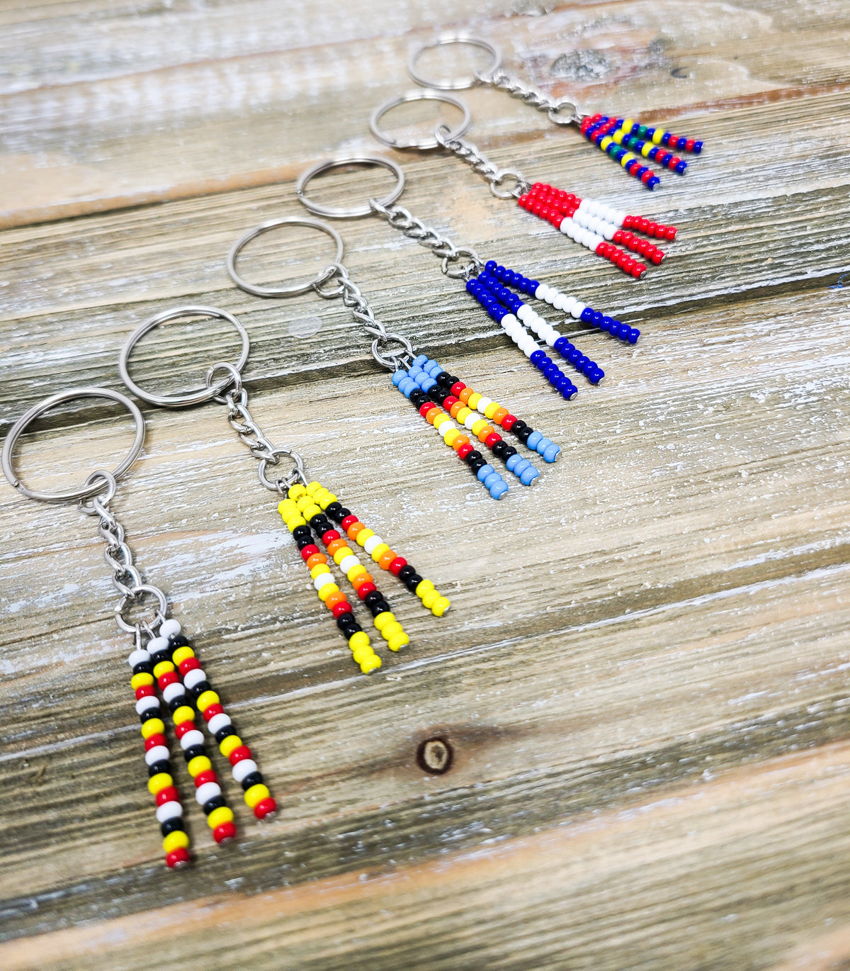 Alberta Indigenous Art Beaded Key Chains
